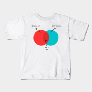 Blue and Red Funny Diagram Meme Chart Kids T-Shirt